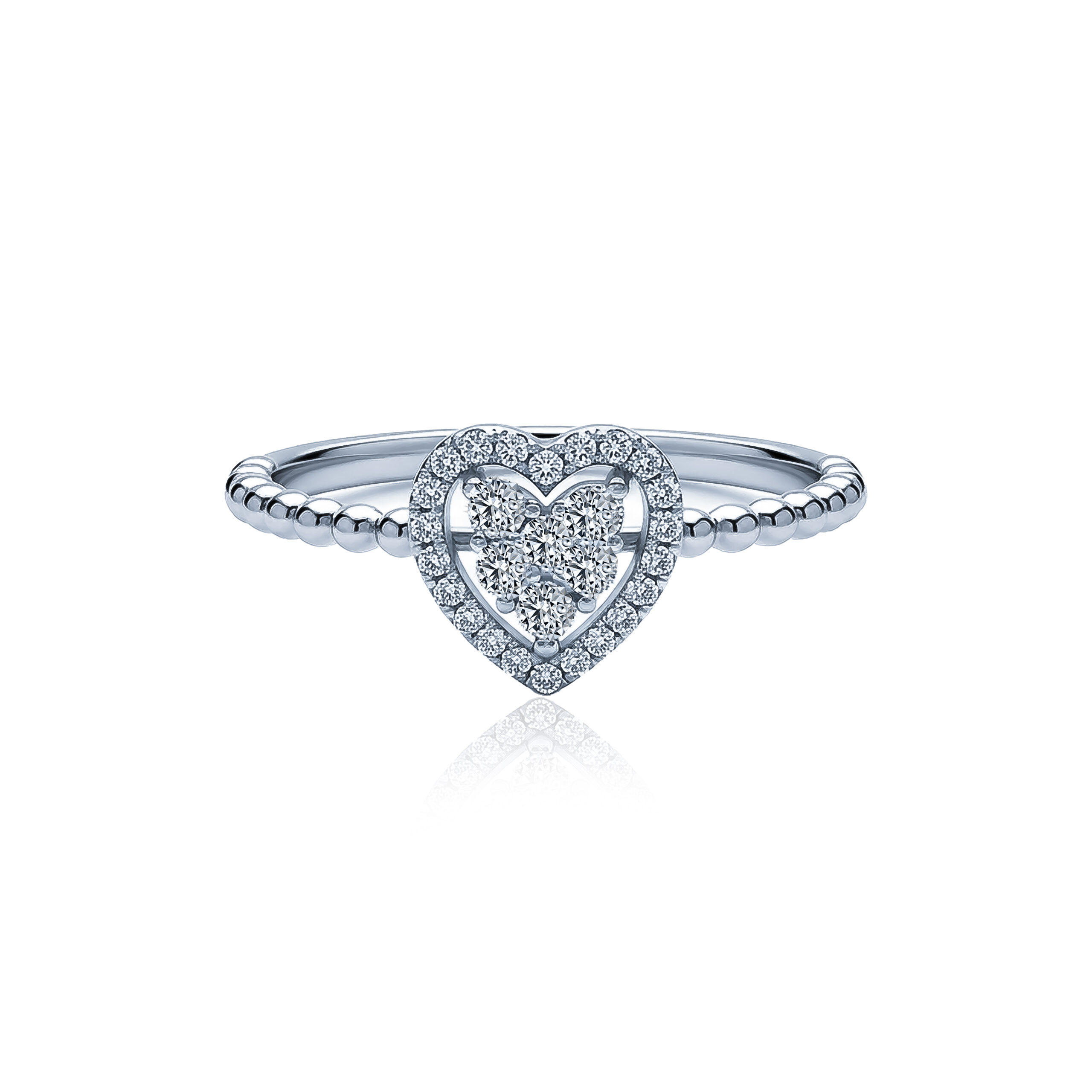 Diamond Heart Ring